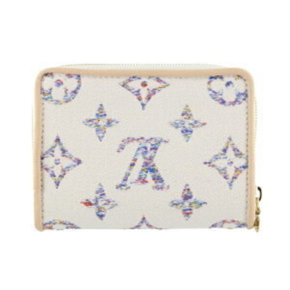 Louis Vuitton Multicolor Lou Wallet Jacquard White Bifold Portefeuille - Picture 5 of 8